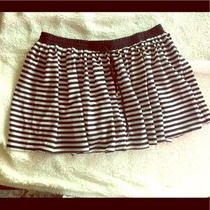 Torrid Shorts Lined Black White Stripe Size 2